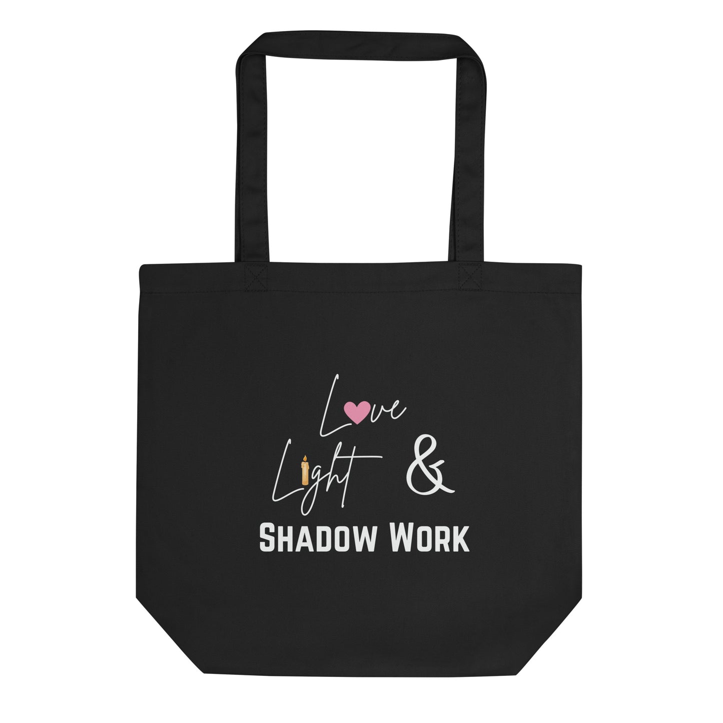 love light shadow work tote bag - black