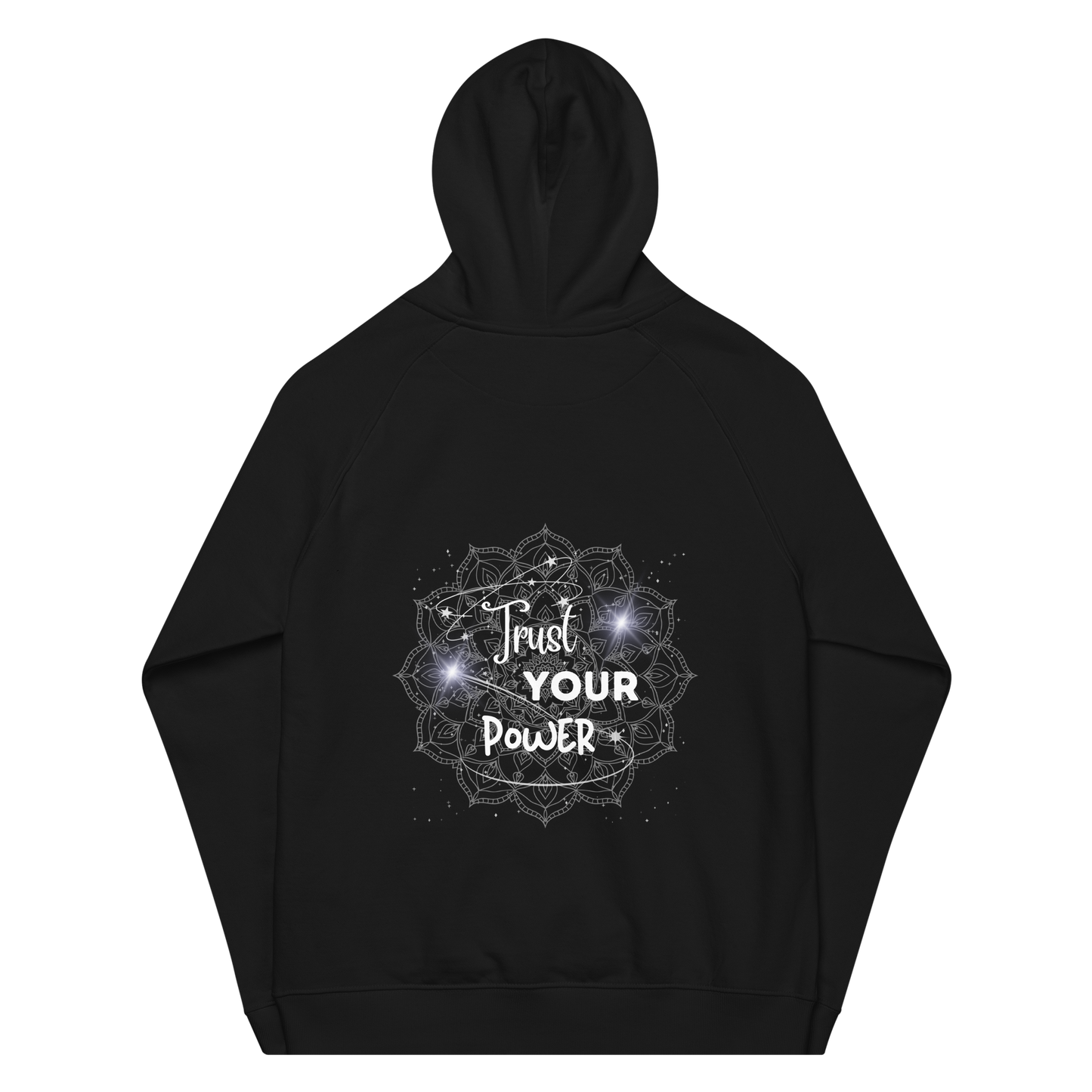 Trust Your Intuition Moon Embroidered Eco-Conscious Hoodie