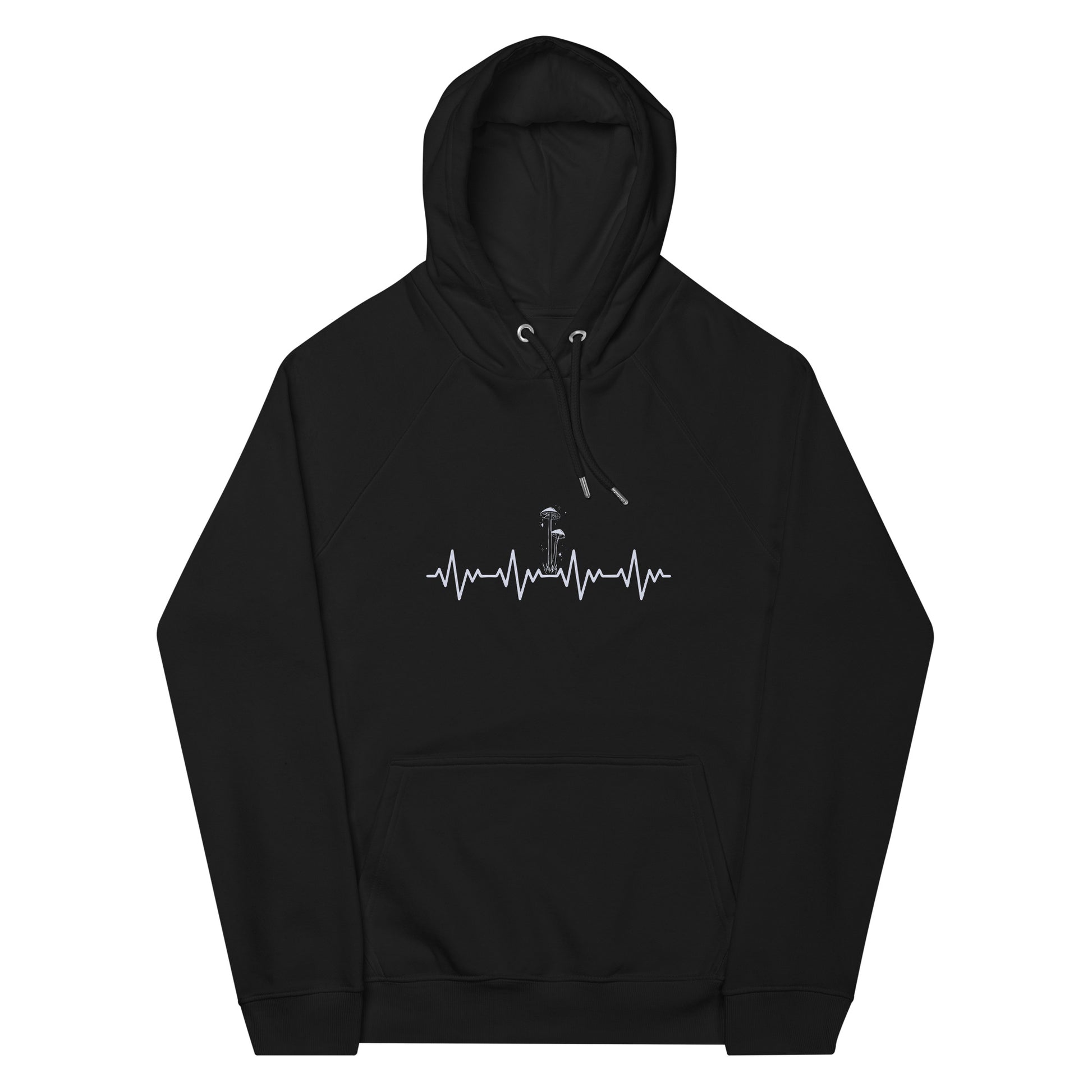 plant medicine mushroom hoodie - black