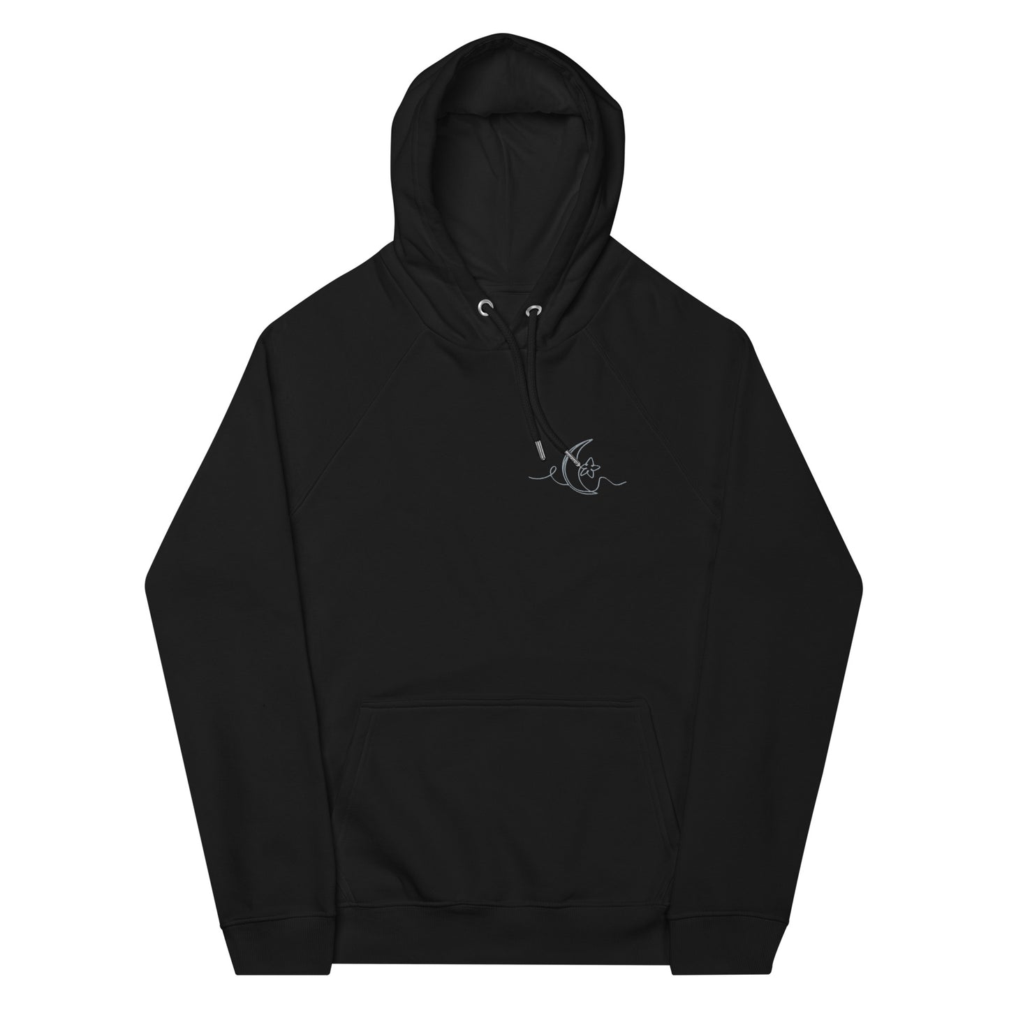 Trust Your Intuition Moon Embroidered Eco-Conscious Hoodie