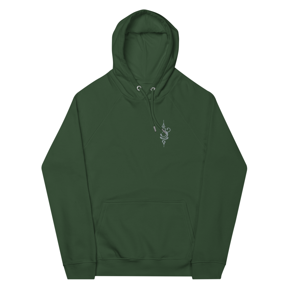 green breathwork eco hoodie