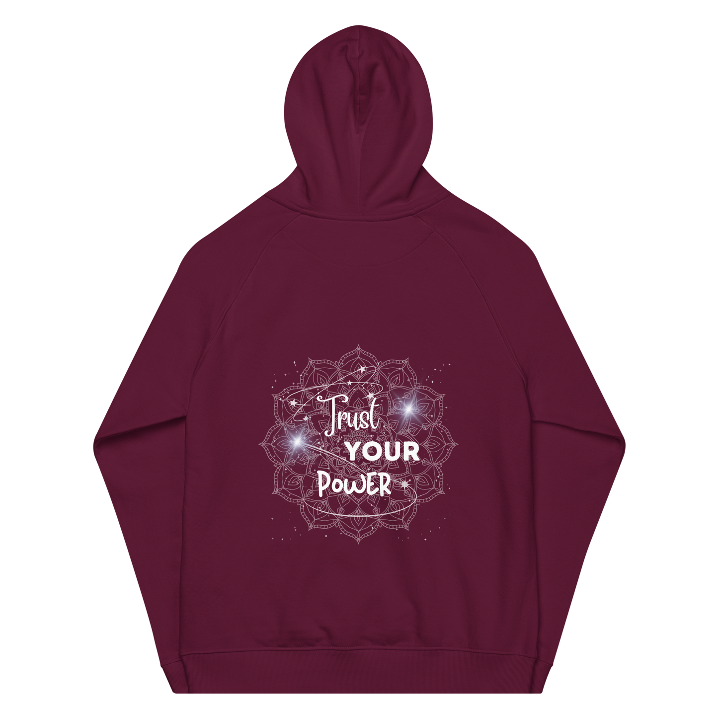 Trust Your Intuition Moon Embroidered Eco-Conscious Hoodie