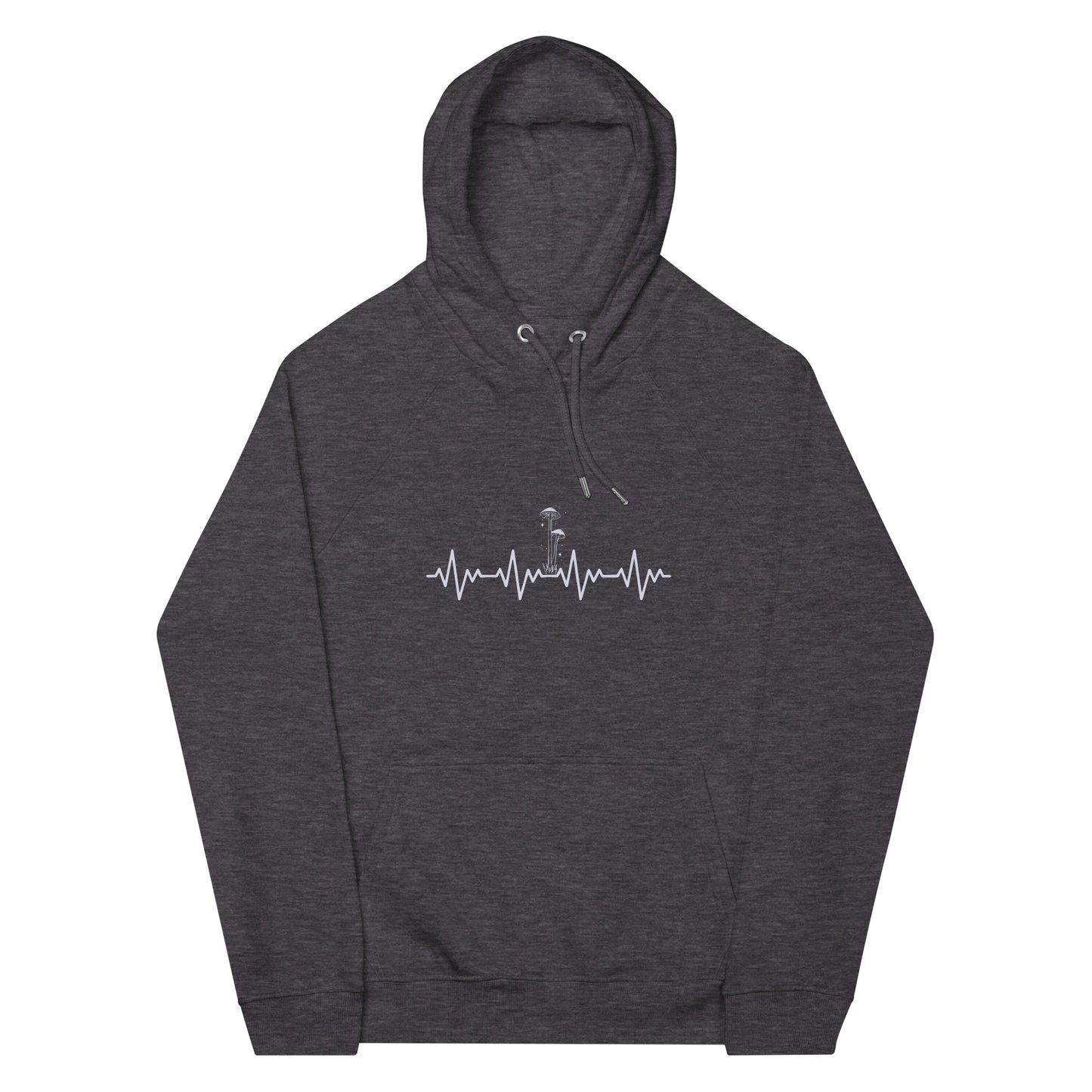 plant medicine mushroom hoodie - grey